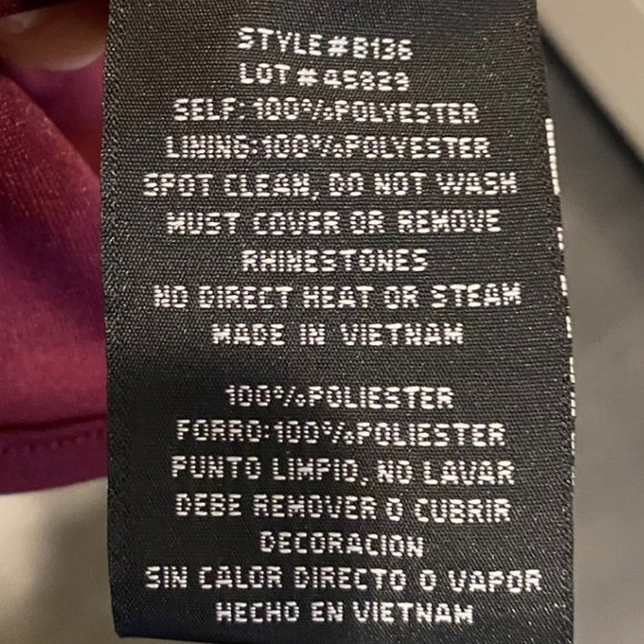 BETSY & ADAM EMBELLISHED GOWN - Picture 10 of 12